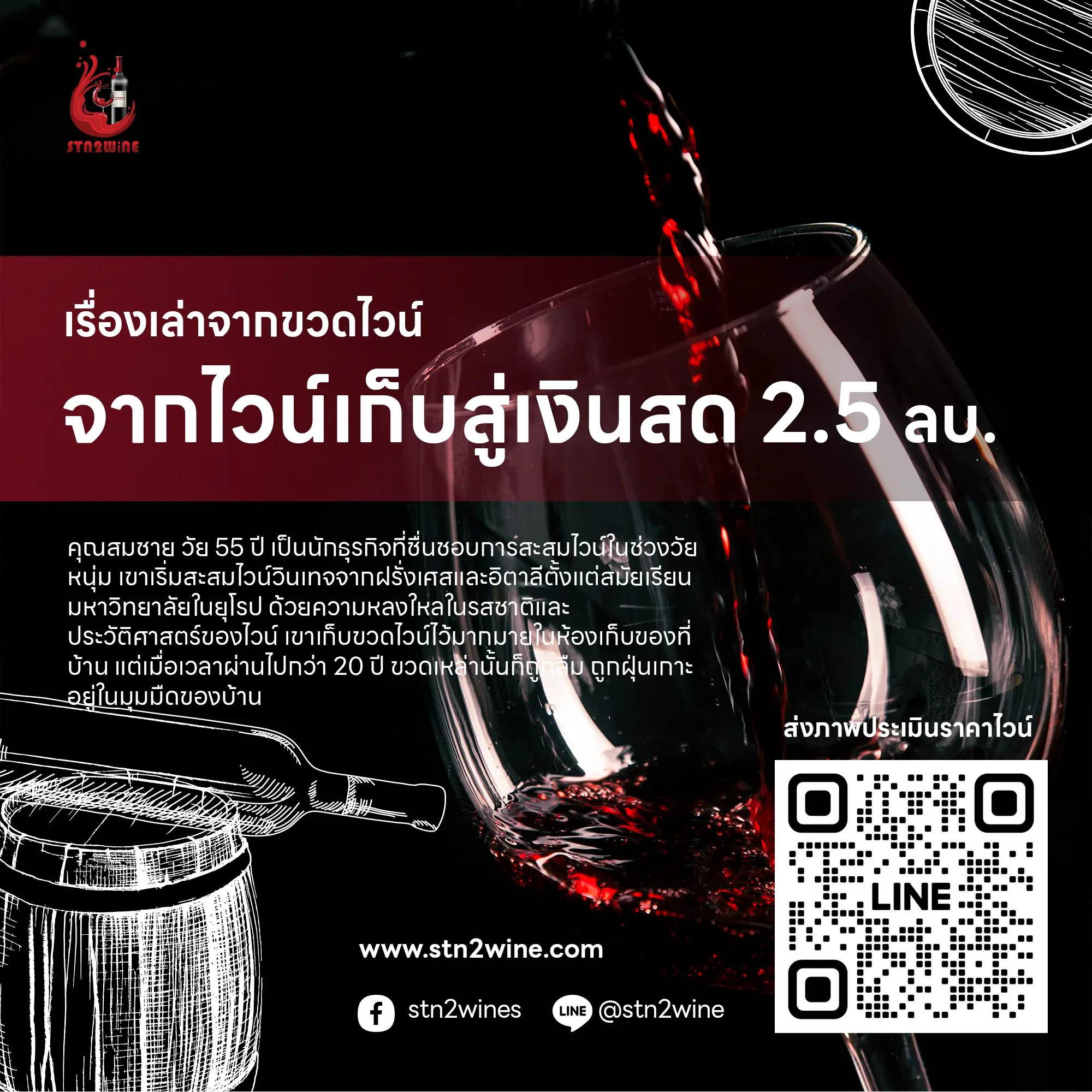 เรื่องเล่าจากขวดไวน์ รับซื้อไวน์เก่า