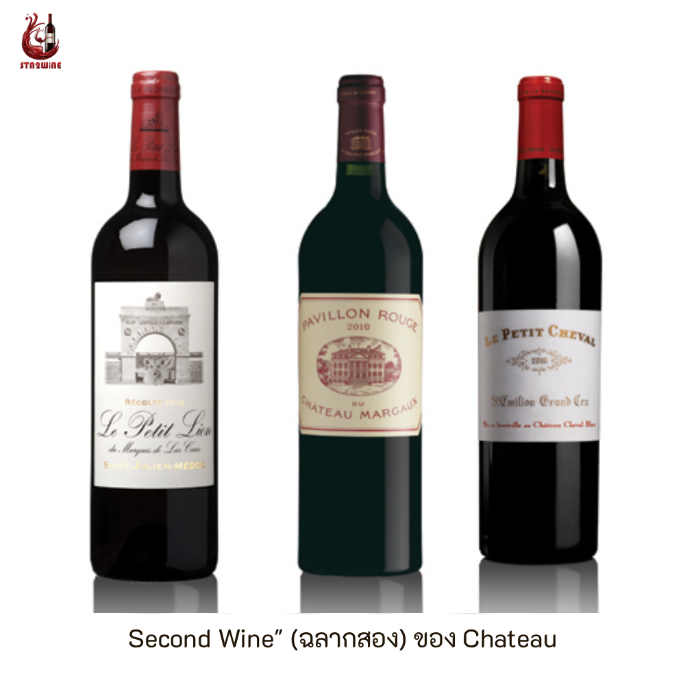 ไวน์ Second Wine (ฉลากสอง) ของ Chateau