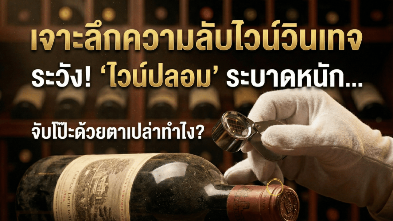 วิธีดู ไวน์แท้ และ ไวน์ ปลอม ปี 2026